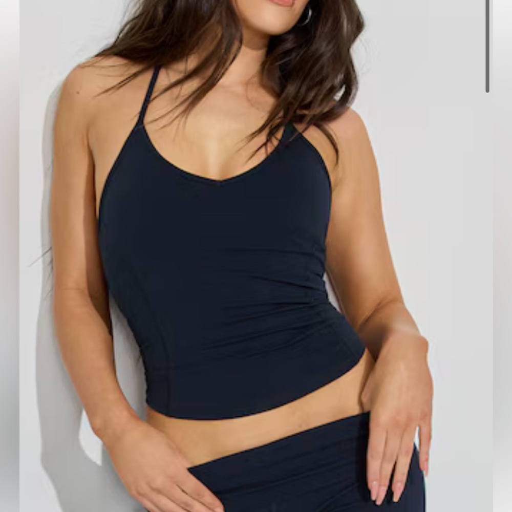Garage SoftActive Y-Back Tank Top in Marina Blue